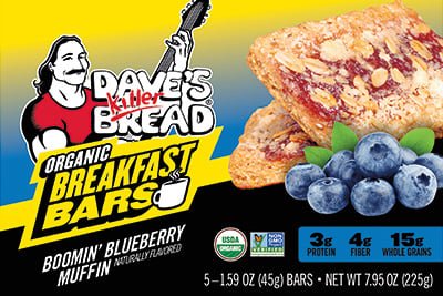 Dave’s Killer Bread Boomin’ Blueberry Muffin Organic Breakfast Bars