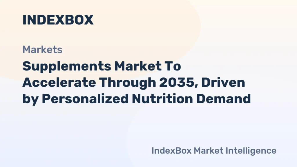 Supplements Market Forecast to 2035: Personalized Nutrition and Gut Health Drive Growth - News and Statistics