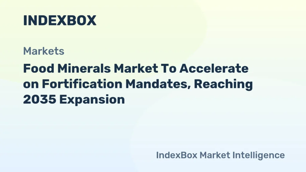 Food Minerals Market Forecast to 2035: Growth Driven by Mandatory Fortification and Bioavailability Trends - News and Statistics